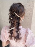 ツイン編みおろし