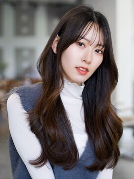 レノラ 本町(LENORA) ☆レイヤーカット毛先ワンカールくせ毛風カール薄めバングデジパ