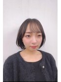 大人可愛いひし形ハンサムショートボブ前下がり