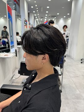 オーシャントーキョー 仙台(OCEAN TOKYO) フェザーショートニュアンスパーマセンターパートツーブロック