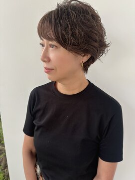 ユウヘアー 本山店(U Hair) ショートボブ+パーマ☆/40代/50代/艶トリートメント