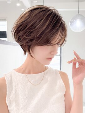 ロンドエニカ 大宮(Lond enika) グランマッシュ/細めハイライト/ショート/白髪ぼかし/前髪☆63