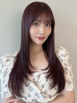 ソラ 広尾店(SORA) ロングレイヤーカット/髪質改善/ピンクブラウン