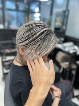 メンズラピス 栄店(Men's Lapis) メンズバレイヤージュセンターパートツーブロックウルフ