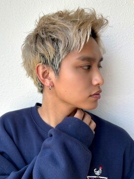 カバーヘア ブリス 戸田公園西口店(COVER HAIR bliss) 刈り上げツーブロアップバンク/大人メンズ/アッシュp戸田公園