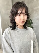 テトヘアー(teto hair)&nbsp;レイヤーパーマ　ウルフレイヤーミディアムスパイラルパーマ