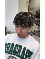 オーシャントーキョー 仙台(OCEAN TOKYO)&nbsp;ハイライト波巻きツイストスパイラルツーブロックメンズパーマ