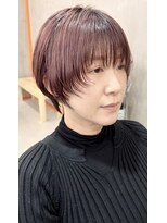 ザ キャンバス ミヤザキツネヒサ(THE CANVAS 宮崎恒久) 20代 30代 40代/ショートウルフ/ピンクアッシュ basi
