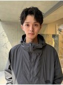 パーマの残りでもかっこよく