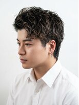 プレミアムバーバー 原宿店(PREMIUM BARBER produce by HIRO GINZA)&nbsp;アップバングパーマ×ビジネスショート
