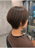 ショート/ボブ/ハイライト/インナーカラー/白髪ぼかし/銀座駅