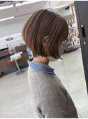ダークパープル/ナチュラルショート/夏のヘアアレンジ/辻堂駅