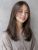 トリニティ(trinity) 髪質改善 ロング レイヤーカット グレージュカラ 沖縄