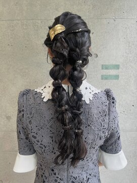 キャロルガーデンズ ボコカ 表参道(Carroll Gardens bococa) 【kacho】結婚式ヘア　編みおろし