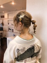 美容室 アミューズ(amuse)&nbsp;ボブでもかわいい卒業式ヘアアレンジ