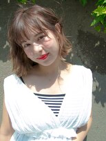 ラフに動くウェーブボブ