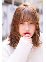 シエナ 渋谷(Siena) siena 束感バングxあたたかマロンベージュ