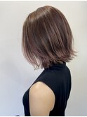 大人可愛い/外ハネ/グラデーションカラー/ナチュラル