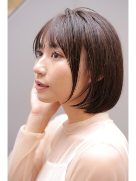 イオエ(ioe) イメチェン/外ハネボブ/ワイドバング/ブルーブラック/美髪