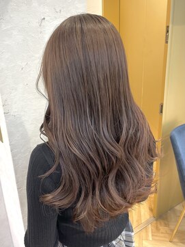 ロンドプランタン 恵比寿(Lond Printemps) ナチュラルパープルベージュカラー　韓国ゆる巻きウェーブ