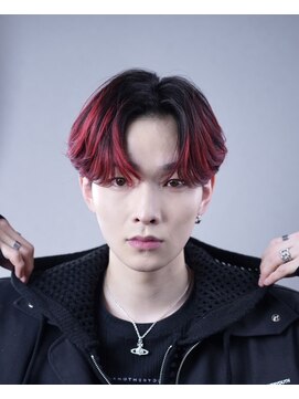 スキル(SKILL) レッドグラデーションセンターパート