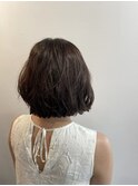 ニューヨークドライカット×くせ毛×外ハネボブ