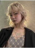 ミルクティーベージュ 顔周りレイヤー