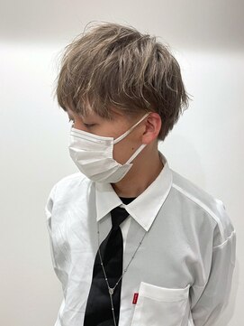 キャパ セントラル 天神 大名店(CAPA central) 王道マッシュ　ミルクティーベージュ　マッシュパーマ　メンズ