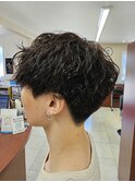 波巻きパーマ