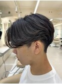 メンズ/センターパート/ニュアンスパーマ