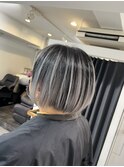 バレイヤージュ☆ホワイトシルバー