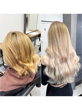 ネクスト 池袋(NEXT) エクステ/ロングヘア/ダブルカラー/ハイトーン/池袋