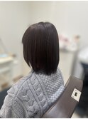 カカオブラウンで白髪ぼかし