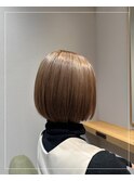 王道ボブ×ナチュラルベージュ＊20代30代40代
