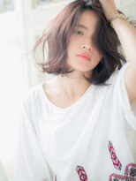 モッズ ヘア 福岡姪浜店(mod's hair)&nbsp;mod'sm姪浜/ミルクティーピンクベージュ抜け感小顔ボブパーマi