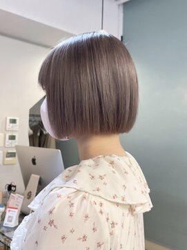 フラム 渋谷(flamme) ◯ミニボブ×ミルクティーベージュ