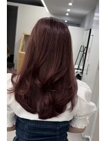 プラチナ(PLATINA)&nbsp;ハイレイヤーレイヤーカットブリーチ無しカラー顔周り韓国