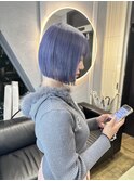 ブルーラベンダーボブ