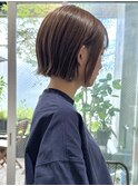 ミニボブ×ベージュカラー/20代30代40代50代
