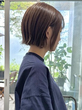ヘア アンド スパ エジェリ プリム(hair&spa egerie prime) ミニボブ×ベージュカラー/20代30代40代50代