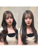 巻き髪もワンカールもできる韓国レイヤー♪