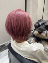 ドッグマニアピンチアオヤマ(DOGMANIA PiNCH AOYAMA)&nbsp;ショートボブ/ピンクラベンダー/ブリーチ/髪質改善/表参道/青山