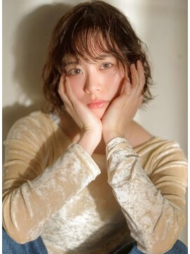 ベレッタ ネヤガワ(veretta. neyagawa) くせ毛風パーマ/外国人風/ウェットボブ/無造作ヘア/抜け感