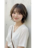 コートフィールエー(CO_T feel.a)&nbsp;立体感ハイライト×大人上品ショートボブ
