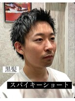 ステレオ ヘアデザイン 安城店(STEREO HAIR DESIGN)&nbsp;黒髪×スパイキーショート