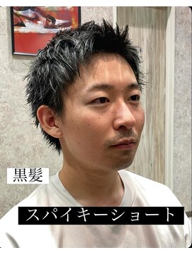 ステレオ ヘアデザイン 安城店(STEREO HAIR DESIGN) 黒髪×スパイキーショート