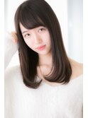 大人かわいいツヤ髪×ワンカール×暗髪☆篠崎