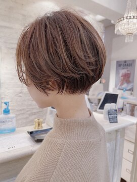 ミンクス 青山店(MINX) 絶壁解消×イルミナカラー×大人ショートボブ　髪質改善