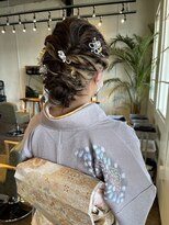 ムード マグ レーベル 南松本(MOOD Mag Label)&nbsp;【MOOD】30代40代☆大人かわいい低めシニヨン／和装ヘア