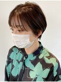 耳掛けショートボブ